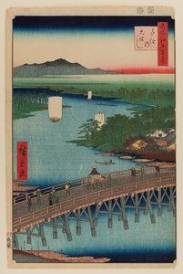 千住大橋 作： Ando or Utagawa Hiroshige