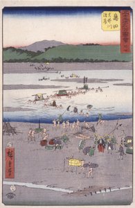 島田 作： Ando or Utagawa Hiroshige