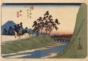 新町 作： Ando or Utagawa Hiroshige