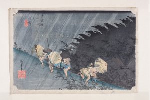Sh?no:Sh?no, hakuu」(カラー木版画) 作： Ando or Utagawa Hiroshige