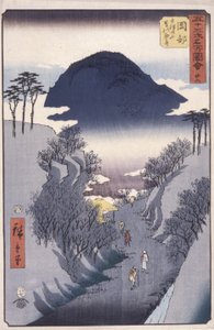 22合目 岡部（色木版画） 作： Ando or Utagawa Hiroshige