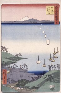 新井32合目（色木版画） 作： Ando or Utagawa Hiroshige