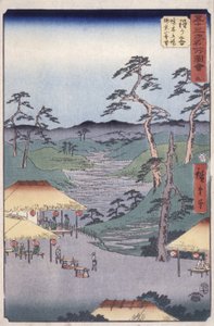 保土ケ谷五合目（木版画） 作： Ando or Utagawa Hiroshige