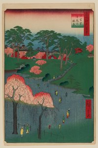 日暮里テンプルガーデン 作： Ando or Utagawa Hiroshige
