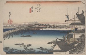 豊川橋 作： Ando or Utagawa Hiroshige