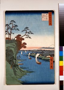鴻之台と利根川の眺め 作： 安藤または歌川広重