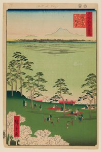 飛鳥山から北を望む 作： Ando or Utagawa Hiroshige
