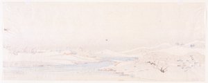 冬の風景。 地方シリーズ。 作： Ando or Utagawa Hiroshige