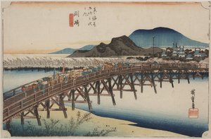 矢作橋 作： Ando or Utagawa Hiroshige