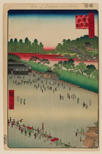 八ツ小路、筋違門内 作： Ando or Utagawa Hiroshige