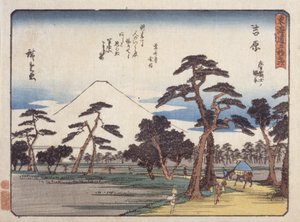 吉原（色木版画） 作： Ando or Utagawa Hiroshige