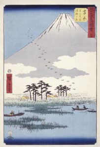 よしわら： ふじのぬま うきしまがはら （をおｄｂぉｃｋ ｐりんｔ） 作： Ando or Utagawa Hiroshige