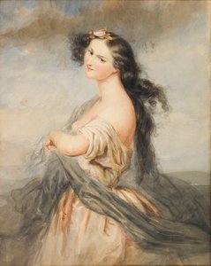 ジュリエット・ドルーエの肖像 1806-1883。 作： André Charles Voillemot