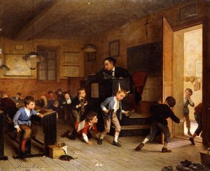 先生が寝ている間に 作： André Henri Dargelas