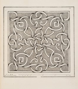 パルテールのデザイン、Theater des Plans et Jardinages、pub。1652 作： André Mollet