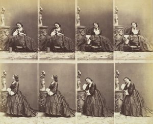 ベルタ、1862年。 作： Andre Adolphe Eugene Disderi