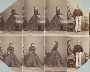コスチュームV、1863-67。 作： Andre Adolphe Eugene Disderi