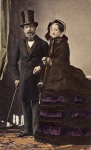 ナポレオン3世とウージェニー皇后 by Disderi (1819-1889) - 1865年頃 - デジタルカラーリング