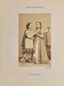 マルキージオ姉妹 作： Andre Adolphe Eugene Disderi