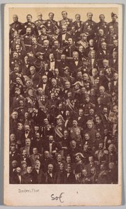 無題のフランス軍の英雄と政治指導者、1860年代半ば。 作： Andre Adolphe Eugene Disderi