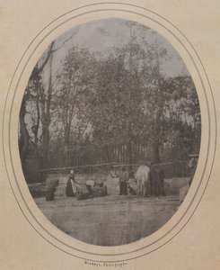 村の情景（南仏） 作： Andre Adolphe Eugene Disderi