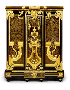 Louis XIV小型キャビネット、c.1700-10 作： Andre Charles Boulle