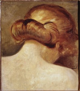 金髪の女性の首。アンドレ・ドラン（1880-1954）1928年パリ。ジョルジュ・ポンピドゥー国立芸術文化センター