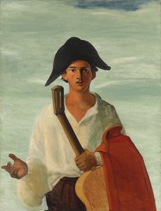 ギターを抱くハーレクイン 1930年頃 油彩・キャンバス