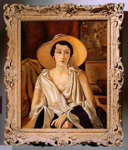 大きな帽子をかぶったポール・ギヨーム夫人の肖像 1928-29年頃 油彩・カンヴァス（287565も参照