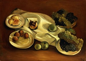 果実のある静物；果実の死後自然 作： Andre Derain