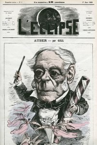 Auber Daniel-Francois-Esprit (1782-1871), フランスの音楽家。3月1日発売のギル社「L