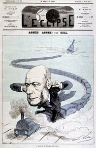 漫画「グレヴィ氏の辞任について」-ジル作、1873年4月13日付「L