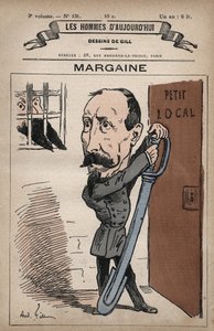 アンドレ・ギル（1840-85）による「今日の人々」（1779-1880年頃）からのカミーユ・アンリ・マルガイン（1829-1893年）の漫画 作： Andre Gill