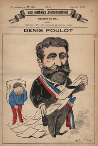 アンドレ・ギル（1840-85）の「今日の人々」（1779-1880年）より、ドゥニ・プーロ（1832-1905年）の漫画。 作： Andre Gill