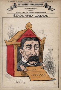エドワード・カドール（1831-1898）の漫画（アンドレ・ギル（1840-85）の『今日の人』（1779-1880年頃）より）。 作： Andre Gill