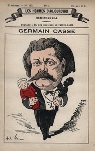 フランスの政治家Germain Casse（1837-1900）を描いた漫画（Andre Gill（1840-85）の「Les Hommes d