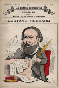 ニコラス・グスタフ・ハバード（1828-1888）の漫画（アンドレ・ギル（1840-85）による「今日の人々」（1779-1880年頃）より）。