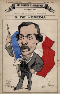 アンドレ・ギル（1840-85）による「現代の人々」（1779-1880年頃）より、ヘレディア（1836-1901）によるセヴェリアーノの漫画。 作： Andre Gill