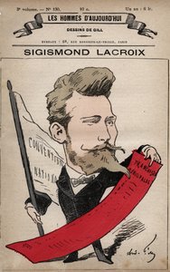 アンドレ・ギル（1840-85）の「今日の人々」（1779-1880年頃）より、ジグモン・ラクロワ（ジグムント・クリザノフスキ）1845-1909の漫画。 作： Andre Gill
