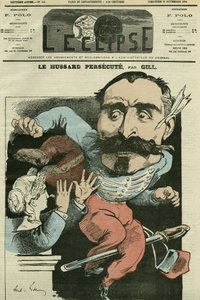 漫画「フッサールが迫害する（マリアンヌが鼻をやって）Monsieur de Saint-Genest（サン・ジェネスト）」。ギルの「L