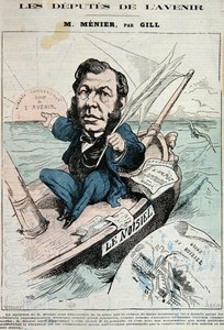 エミール＝ジュスタン・メニエ（1826-81）（カラーリトグラフ）
