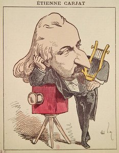 エティエンヌ・カルジャ、1890年頃（カラーリトグラフ） 作： Andre Gill