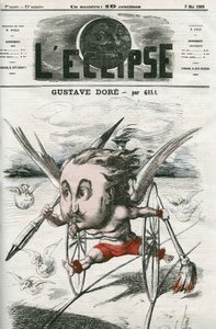 ギュスターヴ・ドーア（1832-1883）：フランスの画家、イラストレーター、漫画家。5月3日付ギル社「日食」の表紙 作： Andre Gill