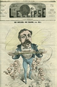 ジャック・エミール・デュプレソワール（1832-1884）、バーデン・バーデンの芸術家。8月8日付ジルの「L