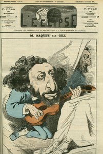 フランスの政治家、アルフレッド・ナケ（1834-1916）の肖像。10月17日付ギル社「L