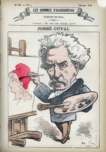 アルマン・フェリックス・マリス・ジョッブ・デュヴァルの肖像 ジョッブ・デュヴァル（1821-1889）は、フランスの画家・政治家。ギルによる漫画、パリ 作： Andre Gill