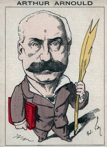 パリ・コミューンに積極的に参加したフランスのジャーナリスト・政治家、アルトゥール・アルヌール（1833-1895）の肖像 - アンドレ・ギルによる「今日の人」（パリ）掲載の漫画