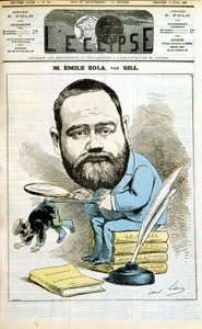 エミール・ゾラの肖像 作： Andre Gill