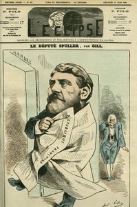 フランスの弁護士、ジャーナリスト、作家、政治家であるユージン・シュプラー（1835-1896）の肖像。3月12日付ギル社「L