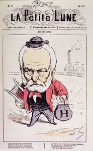 帰還（1870年、ヴィクトル・ユーゴーが亡命後にフランスに戻ってきたこと） - by ギル、"La Petite Lune "にて。 作： Andre Gill